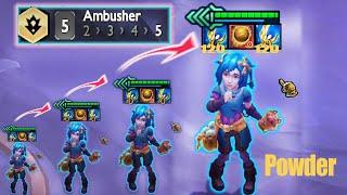 4-Star Powder ⭐⭐⭐⭐+ 5 Ambusher Carry Team? | TFT SET 13 RANKED #tftset13 #teamfighttactics