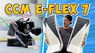IS THIS CCM'S BEST GEAR EVER!? (CCM Eflex 7 Goalie Gear On-Ice Review)