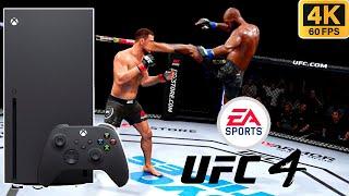 ТЕСТ UFC 4 на XBOX SERIES X! Графика, боёвка, обзор! 4К 60 ФПС!