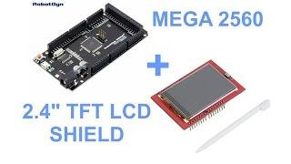 Arduino Mega 2560 + 2.4" TFT LCD SHIELD