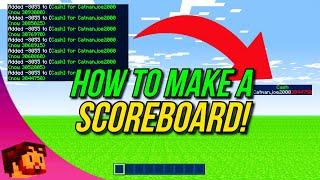 Minecraft Bedrock - How To Make A Scoreboard Quickly & Easily! - PS4, MCPE, Xbox, Windows & Switch