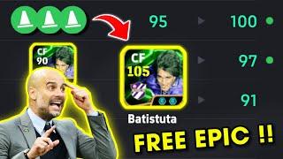 Free Epic Gabriel Batistuta Best Training Guide  eFootball 2025 Mobile !!