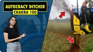 Autocracy Ditcher Machine | Best Trenching Attachment for Tractors | Autocracy CHAKRA 100