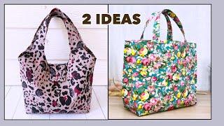 2 IDEAS HANDBAG  HOW TO MAKE CUTE HANDBAG | TOTE BAG SEWING TUTORIAL STEP BY STEP |