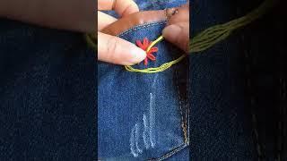 Learn to Fix Hole in Clothes Part 2520 #shorts