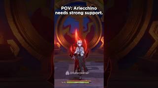 Best support for Arlechino.. #genshinimpact #genshin #hoyocreators #hoyoverse #arlecchino #zhongli