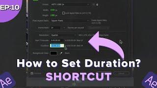How to Change Duration in After Effects? Shortcuts #shorts [TUTORIAL]