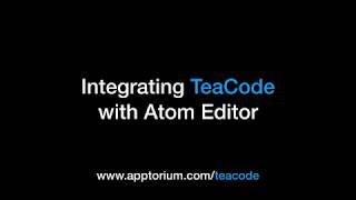 How to integrate TeaCode with Atom