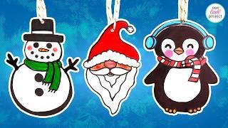 Shrinky Dink Ornaments | Shrink Plastic Christmas Ornaments