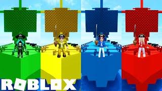 Green vs Yellow vs Blue vs Red Pirates! | Roblox