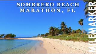 [4K] Sombrero Beach FLORIDA KEYS - Marathon, Florida - Relaxing Scenic Walking Tour with Binaural 