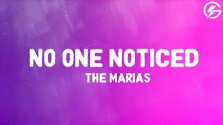 The Marias - No One Noticed (Lyrics)