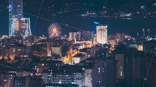 Batumi, Adjara, Georgia. 4k Elevated View Ferris Wheel At Promenade In Miracle Park, Amusement City