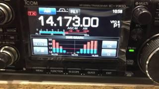 Proloop SWR on the ICOM IC-7300 20m band