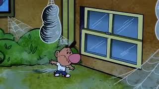 Billy and Mandy - spiderweb jump through the window