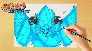 Drawing Susanoo (Kakashi) | How to draw Kakashi's Susanoo - Step by step |  Naruto Shippuden