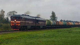 Last video in the 2023! 2TE116-1259 (LDZ Cargo) with mixed freight train leaving Jelgava station