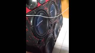 Subwoofer Pioneer Cara Preta TOCANDO MUITO NO GRAVE!