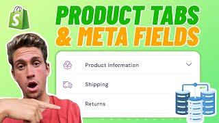 Product Tabs Without Subscription Shopify | How To Use Metafields