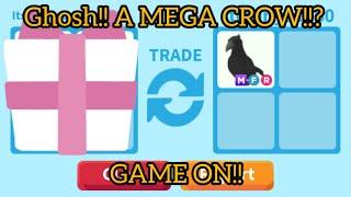 OMG I GOT A MEGA CROW IN ADOPT ME|| SUCCESSFUL TRADING PROOFS