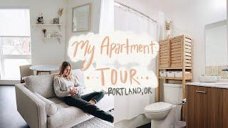 *Small Space* Apartment Tour | Inside my 533 sq ft. Apartment in Portland, OR