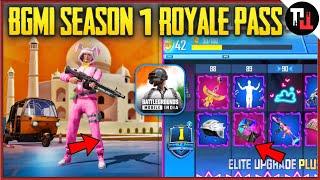 BATTLEGROUNDS MOBILE INDIA SEASON 1 Royale Pass + UPDATE || Battleground Mobile India First Look