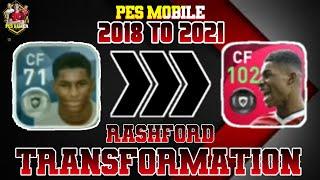 EVOLUTION OF RASHFORD IN PES 2018 TO 2021