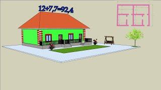 4 Хонали Ихчам Уй Лойихаси (3D) SketchUp_Pro _2022