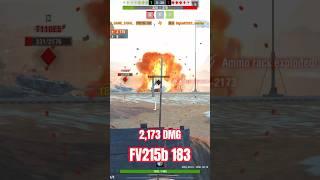 FV215b 183 One shot 2,173 DMG #wotblitz #worldoftanksblitz #wotb #вотблиц #танкиблиц #блиц #game