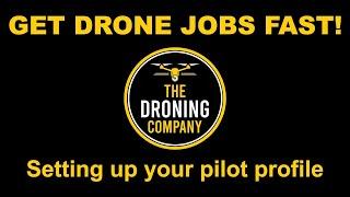 Setting Up Your Pilot Profile | The Droning Company Tutorials