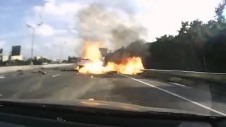 Перевозка опасного груза взрыв!