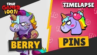 How I made BERRY Pins for Brawl Stars | #berry