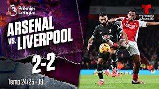 Highlights & Goals: Arsenal vs. Liverpool 2-2 | Premier League | Telemundo Deportes