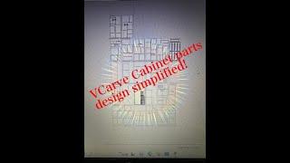 Vectric-Vcarve Pro, simplified cabinet design tutorial