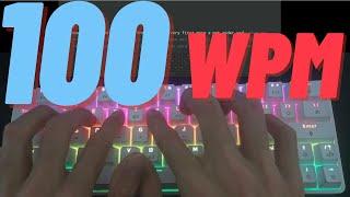 100 wpm - what 100 words per minute looks like ASMR