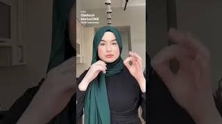 New Hijab Tutorial | Hijab Style | Ummah Magazine #shorts #hijabstyle