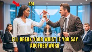 He Broke a Black Intern’s Wrist in Front of the Company—Unaware She Was the Real CEO