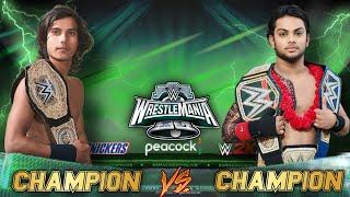 WWE - Roman Reigns vs Seth Rollins WrestleMania 40 Full Match | Backyard Wrestling