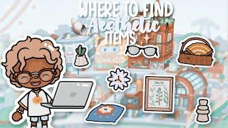 Where to find aesthetic items!(Toca life world)