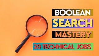 Boolean Search for Data Modeller & Data Architect | 20 Tech Jobs Search String