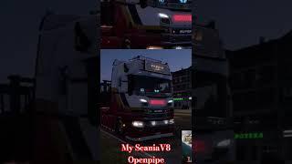 My Scania V8 openpipe #eurotrucksimulator2 #v8 #scania #eurotrucksimulator2