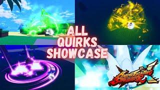 ALL QUIRKS Showcase in Anime Fighting Simulator X | AFSX