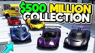 My $500 Million Dollar Car Collection in Driving Empire!