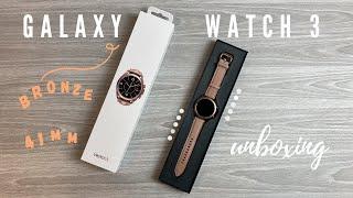 Samsung Galaxy Watch 3 Mystic Bronze Unboxing