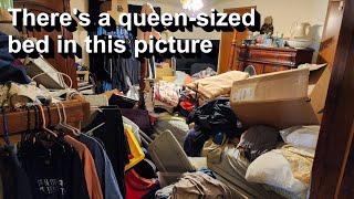 I injured myself, cleaning this hoarded bedroom