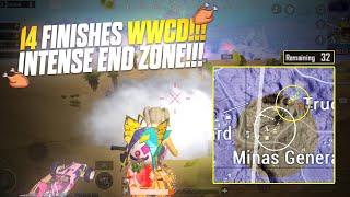 INTENSE END ZONE GAMEPLAY and Fights | 14 Finishes WWCD | IGL + Assaulter | iPhone 13 Pro - BGMI 