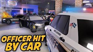 OFFICER GETS HIT BY CAR!!!! - RPF - ER:LC Liberty County Roleplay - S2 EP 13