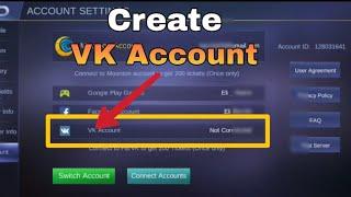 How to create VK Account in Mobile Legends