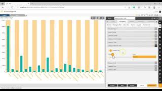 How to add and format category alternate fills in columnchart in AIV.