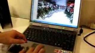 CES 2008 Elantech multitouch trackpad